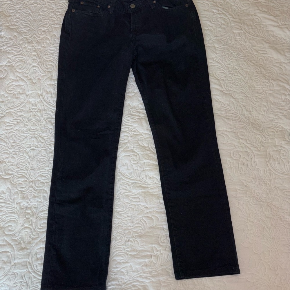 Lucky Brand Black Straight Leg Jeans